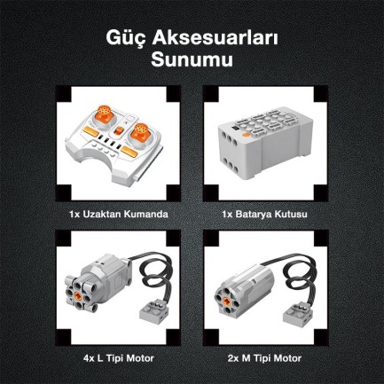 Reobrix RC Electric Shovel Excavator 22014 Brick Yapım Seti - Thumbnail