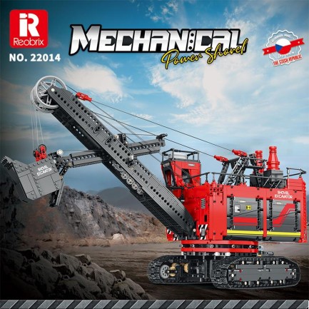 Reobrix RC Electric Shovel Excavator 22014 Brick Yapım Seti - Thumbnail