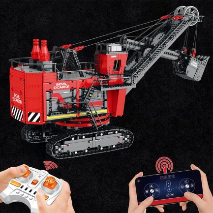Reobrix RC Electric Shovel Excavator 22014 Brick Yapım Seti - Thumbnail