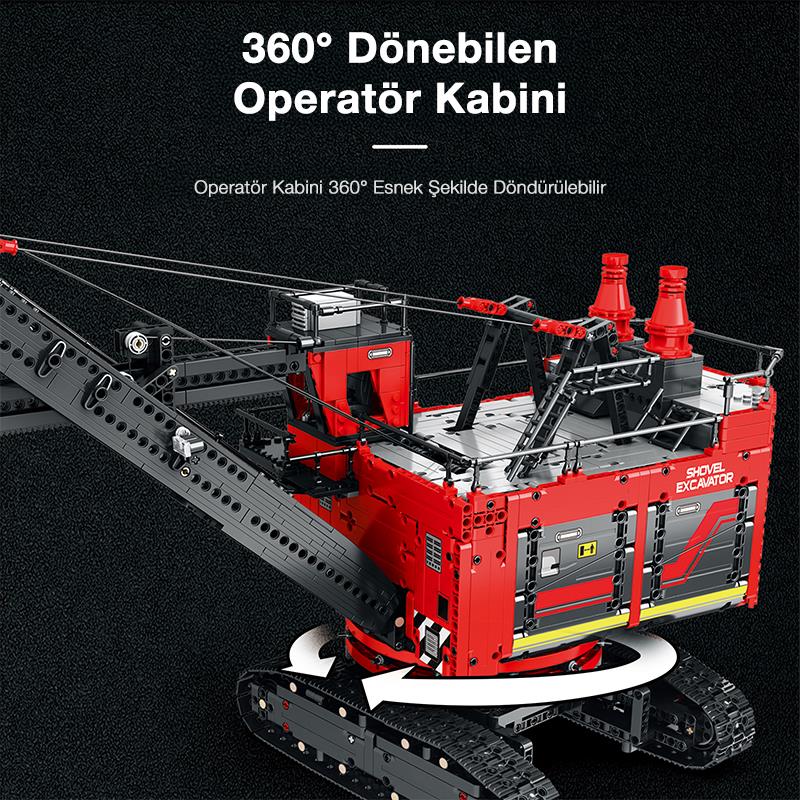 Reobrix RC Electric Shovel Excavator 22014 Brick Yapım Seti