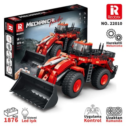 Reobrix - Reobrix RC Loader Red 22010 Brick Yapım Seti
