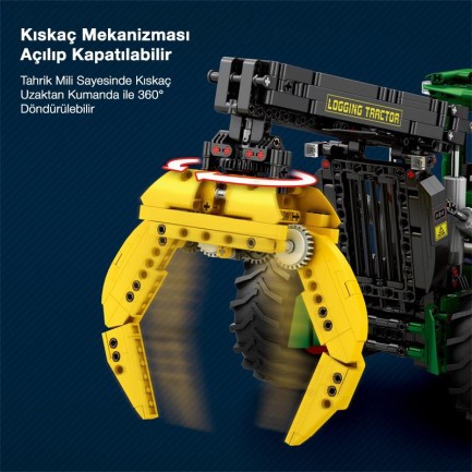 Reobrix Technic 22027 Kütük Taşıyıcı (Log Skidder) Kumanda|*|Motorlu Yaratıcı Yapı Blok Seti Building Blocks - 1741 Parça - Thumbnail
