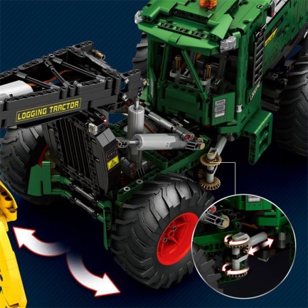 Reobrix Technic 22027 Kütük Taşıyıcı (Log Skidder) Kumanda|*|Motorlu Yaratıcı Yapı Blok Seti Building Blocks - 1741 Parça - Thumbnail