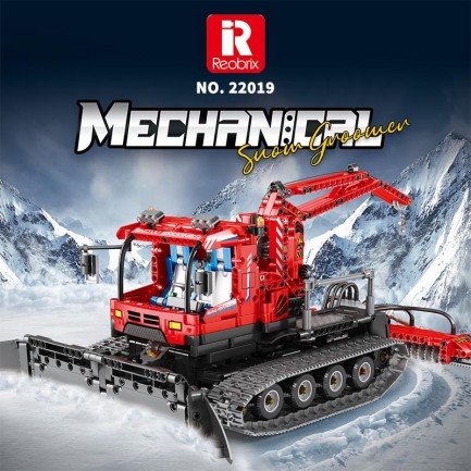 Reobrix Technic 22019 Kar Küreme Aracı (Snow Groomer) Kumanda&Motorlu Yaratıcı Yapı Blok Seti Building Blocks - 1047 Parça - Thumbnail