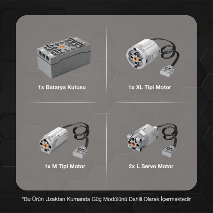 Reobrix Technic 22020 Teleskopik Kollu Forklift (Telescopic Arm Forklift) Kumandalı&Motorlu Yaratıcı Yapı Blok Seti Building Blocks - 2096 Parça - Thumbnail