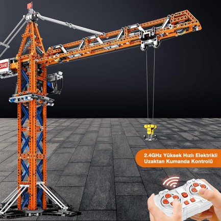 Reobrix Technic 22013 Kule Vinci Kumanda&Motor Yaratıcı Yapı Blok Seti Building Blocks (Tower Crane)- 1176 Parça - Thumbnail