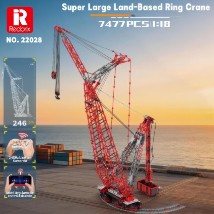 Reobrix Ring Crane 22028 Brick Yapım Seti - Thumbnail