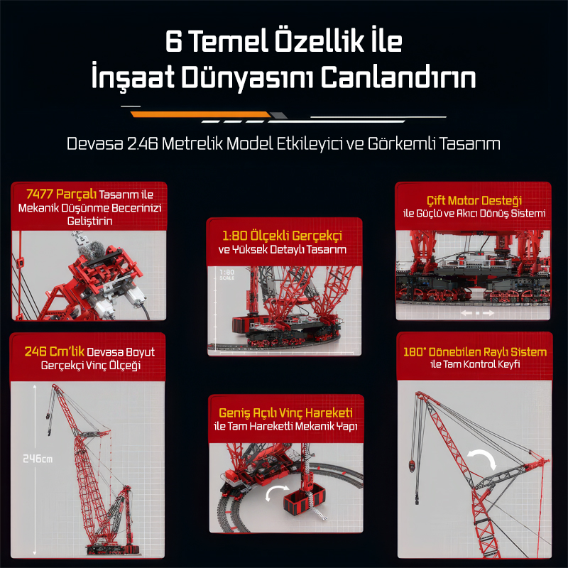 Reobrix Ring Crane 22028 Brick Yapım Seti