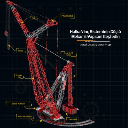Reobrix Ring Crane 22028 Brick Yapım Seti - Thumbnail