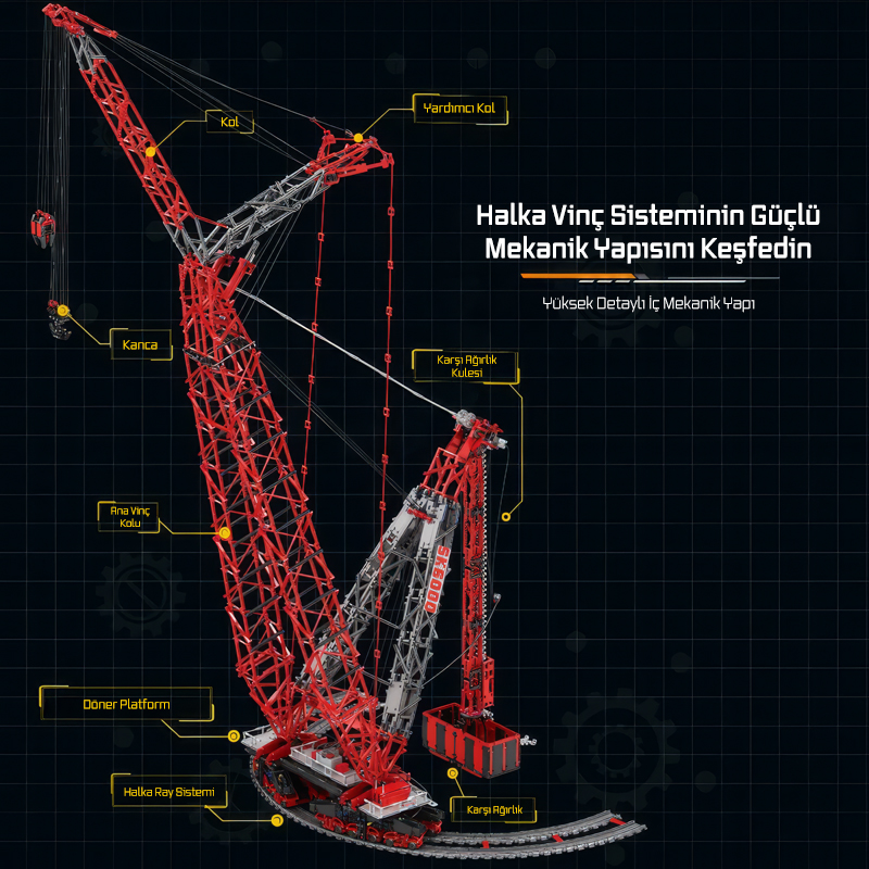 Reobrix Ring Crane 22028 Brick Yapım Seti