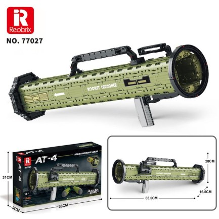 Reobrix 77027 AT-4 M136 Antitank Grenade Launcher Yaratıcı Yapı Blok Seti Building Blocks 1748 Parça - Thumbnail