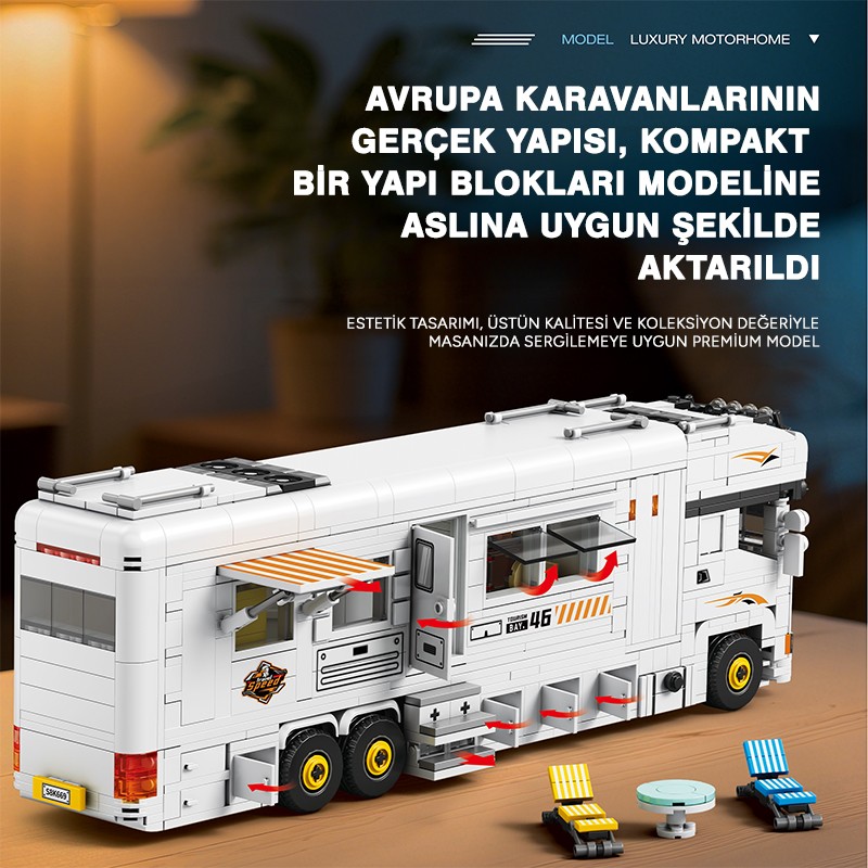 Reobrix Scania Motorhome 844 Brick Yapım Seti
