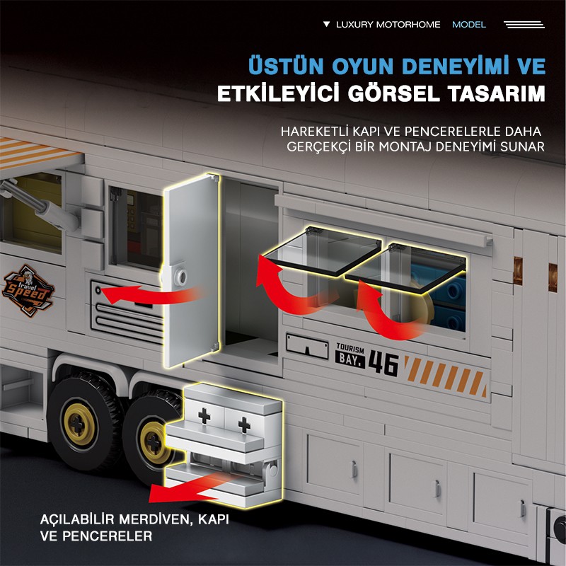 Reobrix Scania Motorhome 844 Brick Yapım Seti
