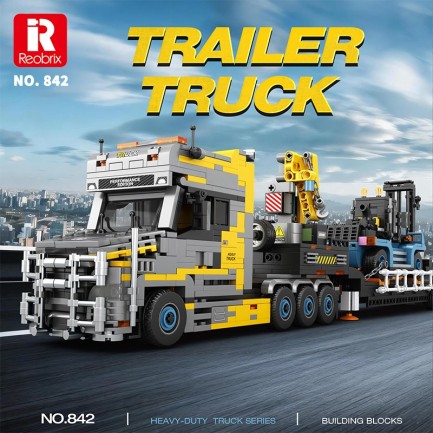 Reobrix Scania Torpedo Trailer 842 Brick Yapım Seti - Thumbnail