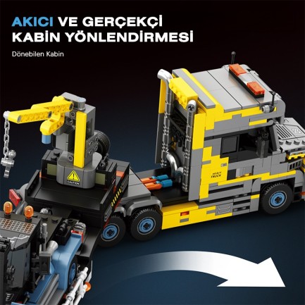 Reobrix Scania Torpedo Trailer 842 Brick Yapım Seti - Thumbnail