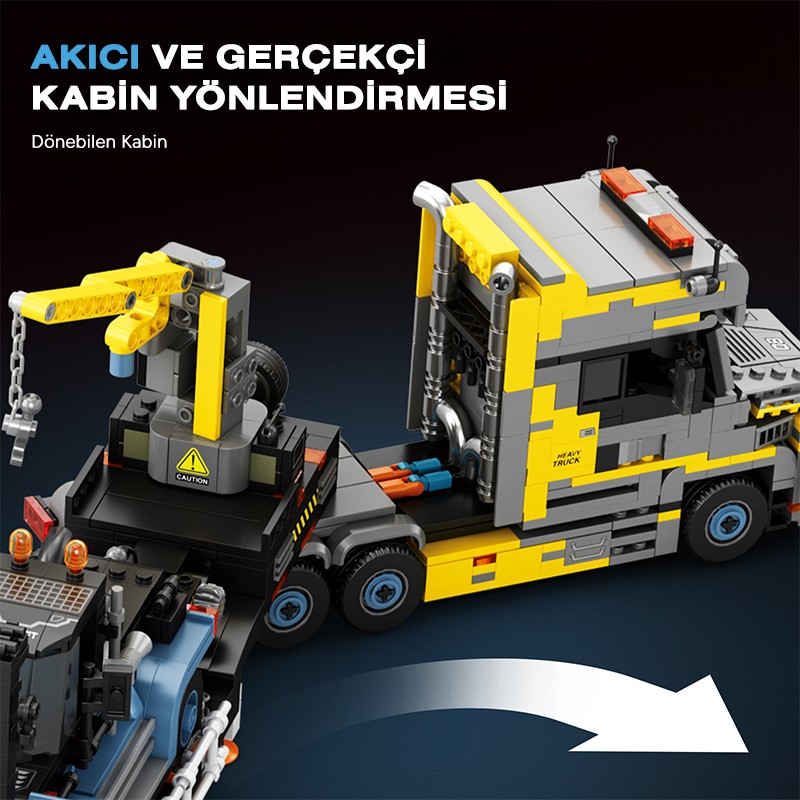 Reobrix Scania Torpedo Trailer 842 Brick Yapım Seti