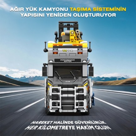Reobrix Scania Torpedo Trailer 842 Brick Yapım Seti - Thumbnail
