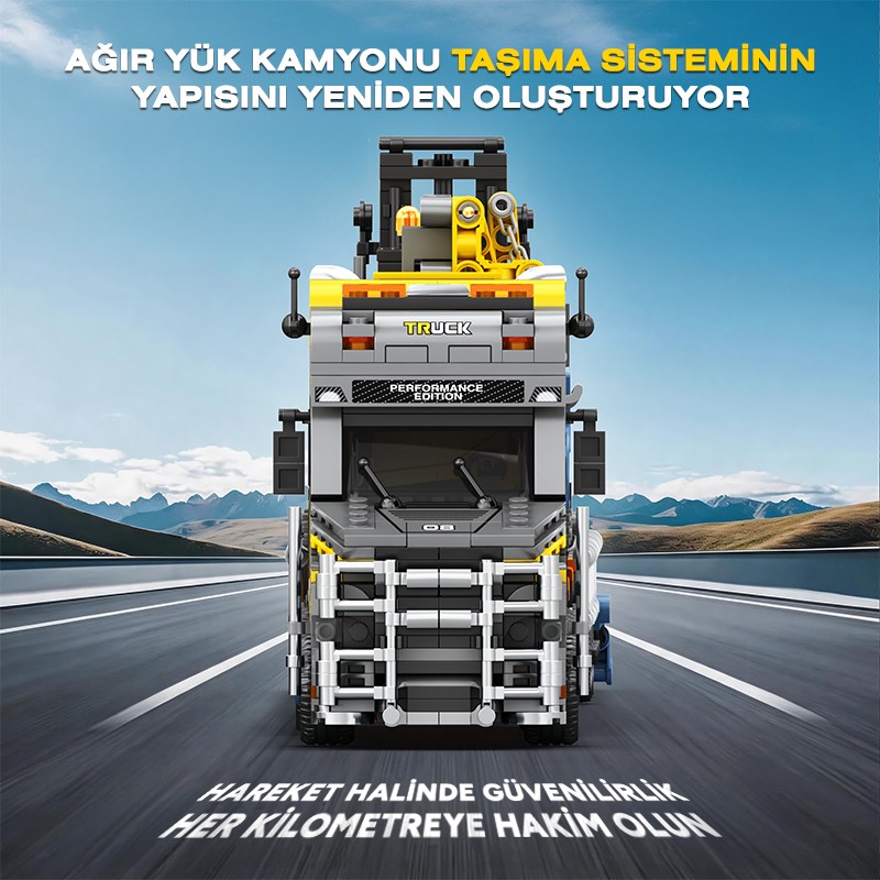 Reobrix Scania Torpedo Trailer 842 Brick Yapım Seti