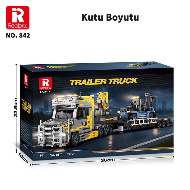 Reobrix Scania Torpedo Trailer 842 Brick Yapım Seti