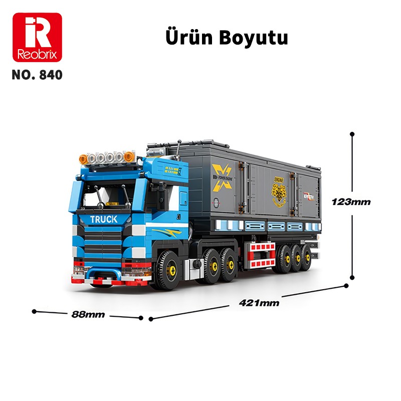 Reobrix Scania Truck 840 Brick Yapım Seti