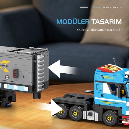 Reobrix Scania Truck 840 Brick Yapım Seti - Thumbnail