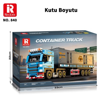 Reobrix Scania Truck 840 Brick Yapım Seti - Thumbnail