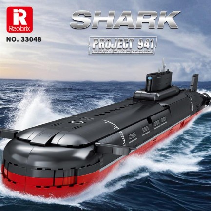 Reobrix 33048 Nükleer Denizaltı Yaratıcı Yapı Blok Seti Building Blocks (Shark Project 941)- 2895 Parça - Thumbnail