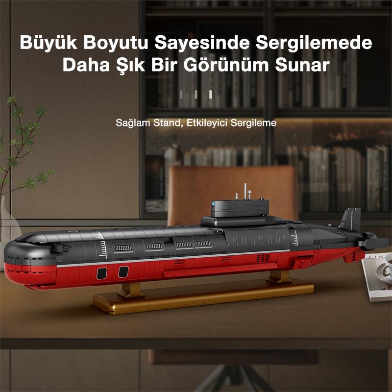 Reobrix 33048 Nükleer Denizaltı Yaratıcı Yapı Blok Seti Building Blocks (Shark Project 941)- 2895 Parça