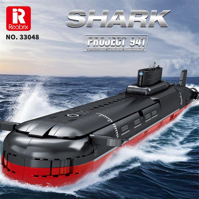 Reobrix 33048 Nükleer Denizaltı Yaratıcı Yapı Blok Seti Building Blocks (Shark Project 941)- 2895 Parça
