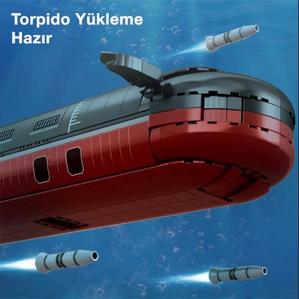 Reobrix 33048 Nükleer Denizaltı Yaratıcı Yapı Blok Seti Building Blocks (Shark Project 941)- 2895 Parça - Thumbnail
