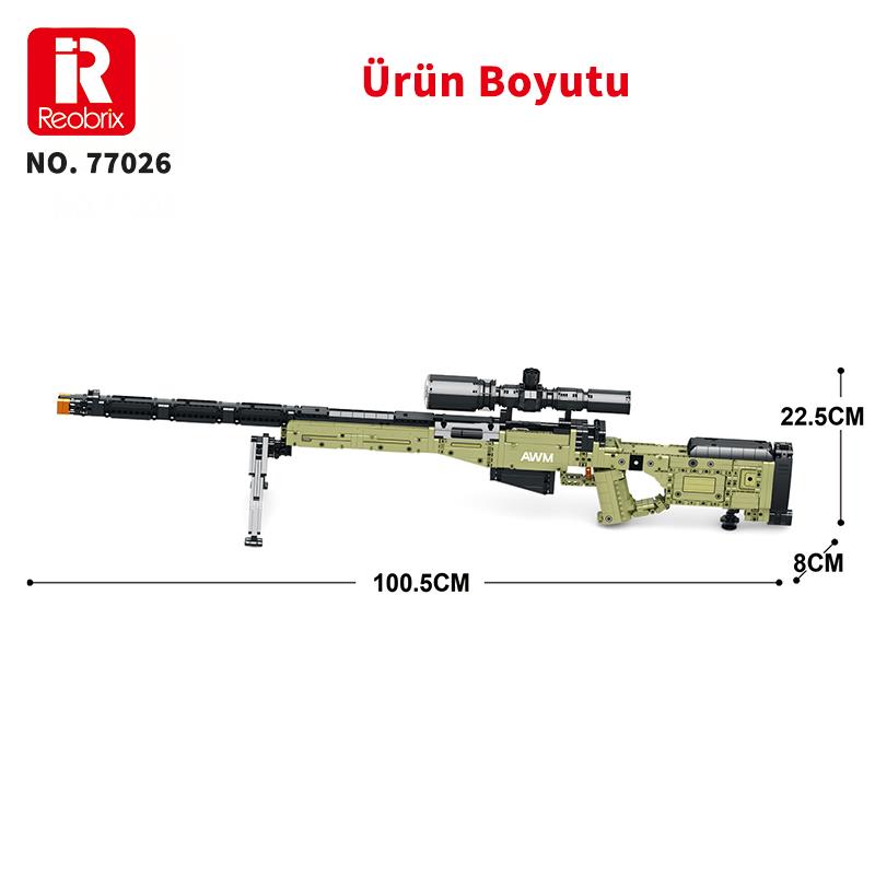 Reobrix Sniper Rifle Super Magnum 77026 Brick Yapım Seti