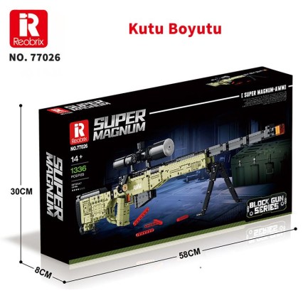 Reobrix Sniper Rifle Super Magnum 77026 Brick Yapım Seti - Thumbnail