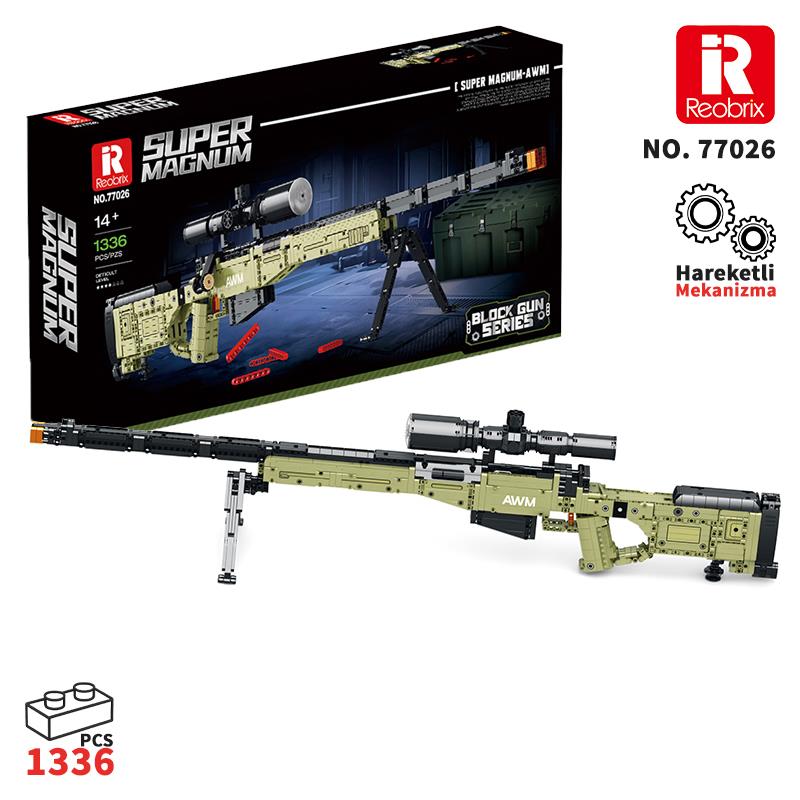 Reobrix Sniper Rifle Super Magnum 77026 Brick Yapım Seti