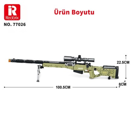 Reobrix Sniper Rifle Super Magnum 77026 Brick Yapım Seti - Thumbnail