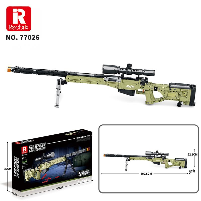 Reobrix Sniper Rifle Super Magnum 77026 Brick Yapım Seti