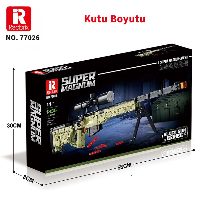 Reobrix Sniper Rifle Super Magnum 77026 Brick Yapım Seti