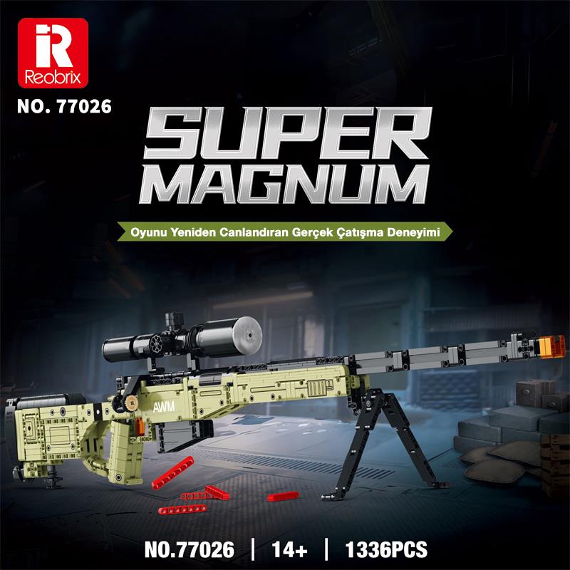 Reobrix Sniper Rifle Super Magnum 77026 Brick Yapım Seti