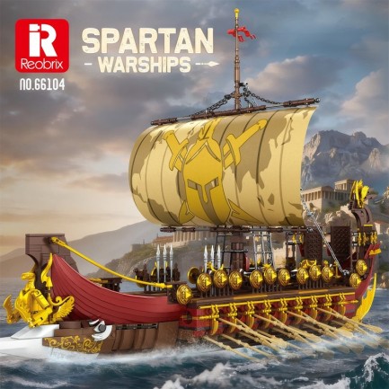 Reobrix Spartan Warship 66104 Brick Yapım Seti - Thumbnail