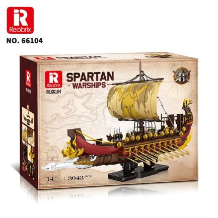 Reobrix Spartan Warship 66104 Brick Yapım Seti - Thumbnail
