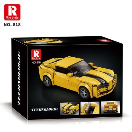Reobrix Creator 818 Chevrolet Camaro Spor Araba Yaratıcı Yapı Blok Seti Building Blocks - 327 Parça - Thumbnail
