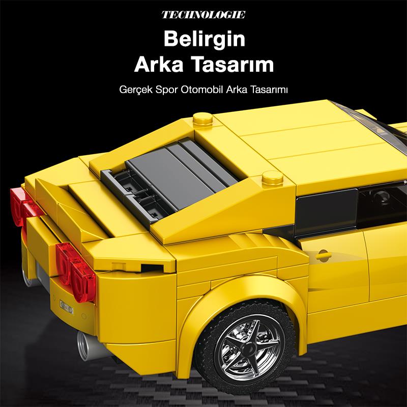 Reobrix Creator 818 Chevrolet Camaro Spor Araba Yaratıcı Yapı Blok Seti Building Blocks - 327 Parça
