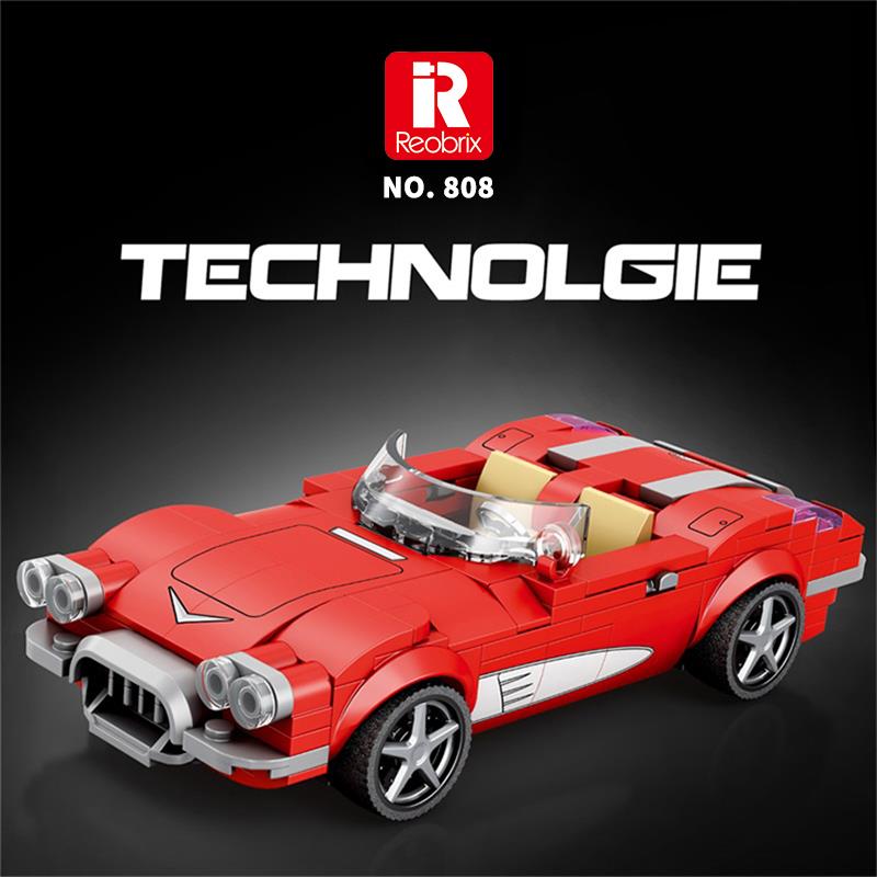 Reobrix Creator 808 Chevrolet Corvette C1 Spor Araba Yaratıcı Yapı Blok Seti Building Blocks - 311 Parça