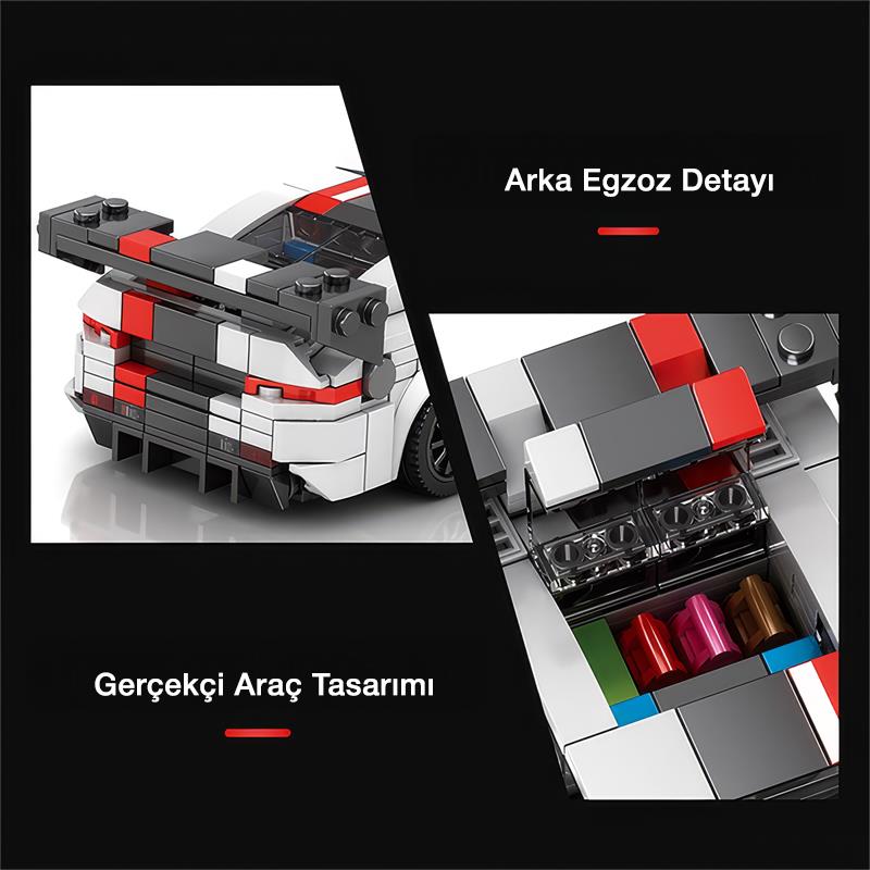 Reobrix Creator 683 Dodge Viper Spor Araba Yaratıcı Yapı Blok Seti Building Blocks - 419 Parça