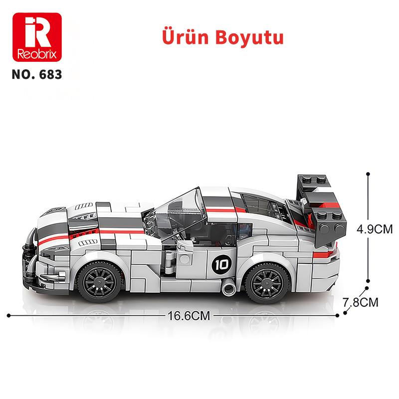 Reobrix Creator 683 Dodge Viper Spor Araba Yaratıcı Yapı Blok Seti Building Blocks - 419 Parça