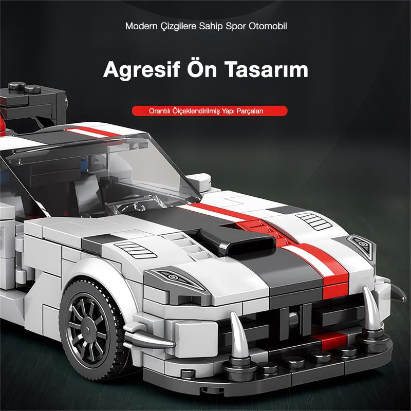 Reobrix Creator 683 Dodge Viper Spor Araba Yaratıcı Yapı Blok Seti Building Blocks - 419 Parça