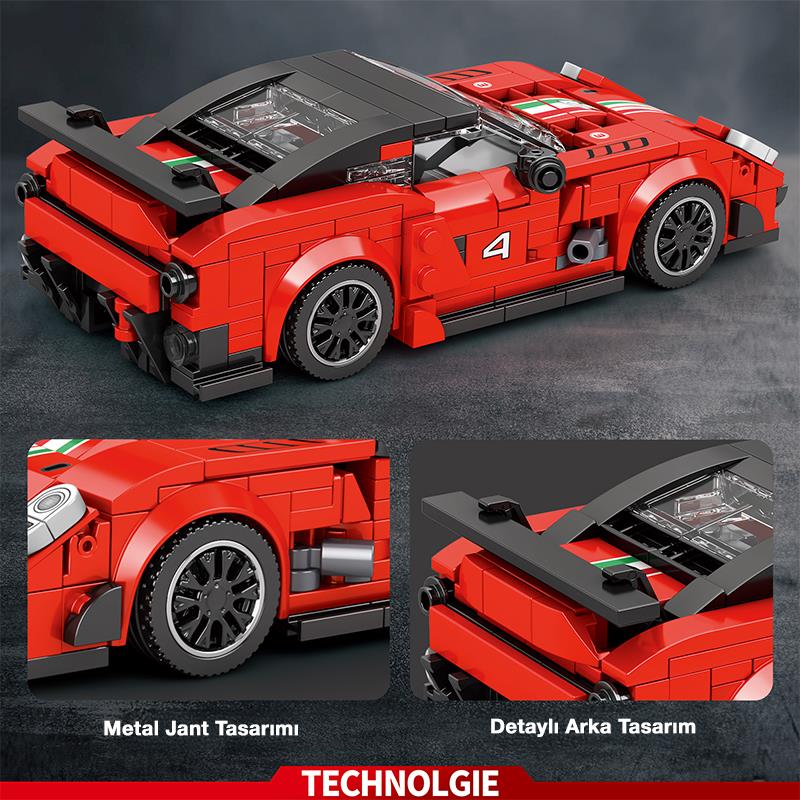 Reobrix Creator 676 Ferrari 599XX Spor Araba Yaratıcı Yapı Blok Seti Building Blocks - 413 Parça