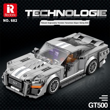 Reobrix Creator 682 Ford Shelby GT500 Spor Araba Yaratıcı Yapı Blok Seti Building Blocks - 476 Parça - Thumbnail