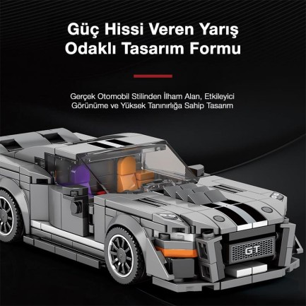 Reobrix Creator 682 Ford Shelby GT500 Spor Araba Yaratıcı Yapı Blok Seti Building Blocks - 476 Parça - Thumbnail