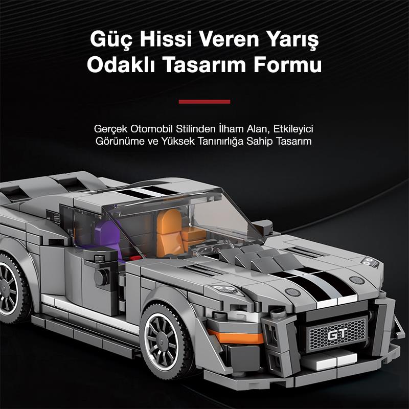 Reobrix Creator 682 Ford Shelby GT500 Spor Araba Yaratıcı Yapı Blok Seti Building Blocks - 476 Parça