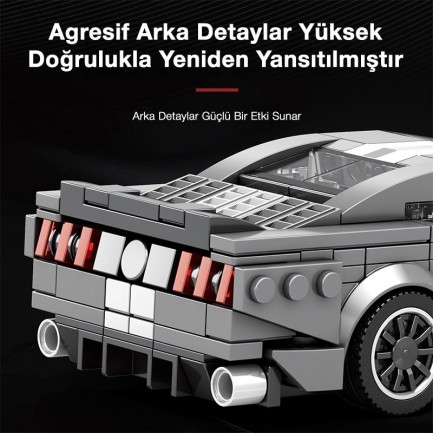 Reobrix Creator 682 Ford Shelby GT500 Spor Araba Yaratıcı Yapı Blok Seti Building Blocks - 476 Parça - Thumbnail